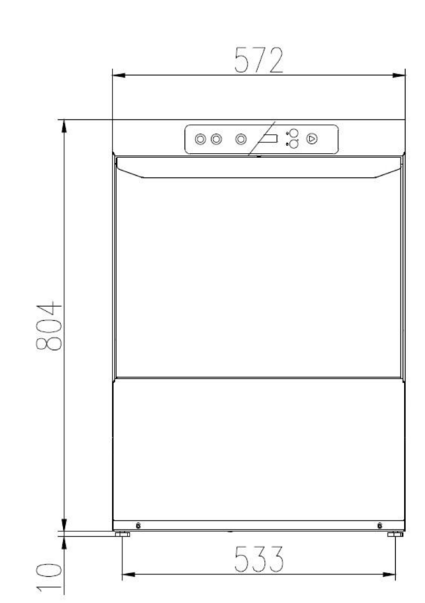 Lave-vaisselle frontal: panier 50X50CM – Image 2